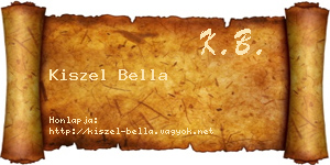 Kiszel Bella névjegykártya